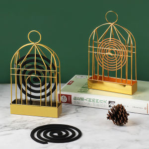 Khay đựng hương muỗi bằng thép an toàn cho trẻ em Hộp giá để nhang muỗi hình lồng chim - SHOPER