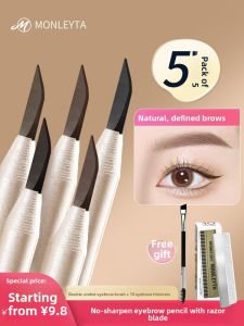 MONLEYTA | Long-Lasting Waterproof Sweat-Proof Non-Fading Womens Eyebrow Pencil Clear Definition Wild Look Official Flagship Store
