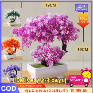 LVYIMAO [สินค้าคงคลังท้องถิ่น] 🌷 พลาสติกประดิษฐ์พืชบอนไซจำลองบอนไซขนาดเล็กตกแต่งบ้านต้นไม้จำลองตกแต่งโต๊ะ DIY ตกแต่งบ้าน [ส่ง 2-3 วัน]
