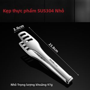 Korade | Kẹp Thức Ăn Inox 316 Chống Nóng cho Bếp Nướng Thịt Bò Bánh Mì BBQ