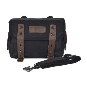 Vintage Motorcycle Saddle Bag Waterproof Retro Motocross Saddlebags Leather Wearable Motorbike Tail Bag Cycling Rear Seat Bag
