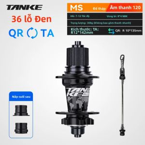 TANKE | Mâm Xe Đạp TANKE MTB 120 Click Hub 6 Bạc Đạn Trước/sau Dành Cho Xe Đạp 28/32/36 Lỗ Phanh Đĩa QR Hợp Kim Nhôm Kiểu Dáng Noisy Cube 6 Pawl Mã TH390