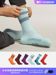 Icebreaker Merino Wool Childrens Hike Lightweight Mid-Calf Socks Comfortable Soft Outdoor Sports Hiking