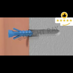 EPI 6MM 1 PAPAN Wall Plug Screw Wall Wall Screw Wall Plug Heavy Duty Fluted Screw Skru Wall Plug Plastic Skru Dinding