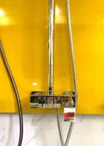 Bộ Sen Cây Tắm Đứng Nóng Lạnh - Bộ sen vòi tắm 3 Phím Đàn đồng mạ crom 5 lớp cao cấp SC-128 - Bảo Hành 5 Năm