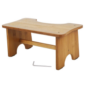 Wood Squatty Potty Toilet Stool Anti-slip Sturdy Toilet Foot Stool Bathroom Portable Pregnant Woman Children Adult Old People