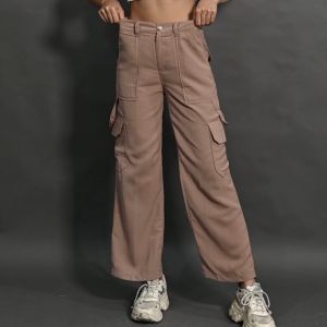 QUEENTIN Celana Wanita Cargo Panjang 0511 Twill L-Richie Polos