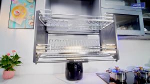 (Sale) Giá Bát Di Động Eurogold Cao Cấp - Kệ Chén Đĩa Nâng Hạ Bảo Hành Gỉ Sét Chính Hãng Trọn Đời - Kệ Đựng Chén Bát Đa Năng Inox 304