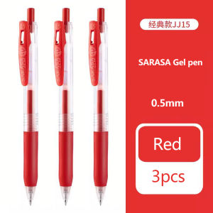 Japan ZEBRA Gel Pens SARASA JJ15 Press 0.5mm Quick Drying Red Blue Black High-capacity Kawaii School Office Accessories