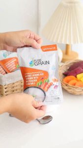 เพียวเกรน โจ๊กกึ่งสำเร็จรูป สูตรโจ๊กหลากสี  35 กรัม (จำนวน 6 ซอง)