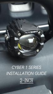 Novsight WL1 - 1D Laser Gun 40W 4000LM White & Yellow Flashing mode 2-in-1 For Motorcycle Jeepney Cars Mini Driving Light LED Work IP67 Waterproof Car spotlights