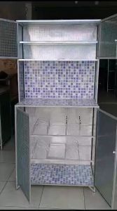 rak piring 2 pintu datar/lemari rak piring 2 pintu rata RS/chat admin/only Jabodetabek