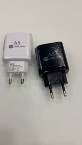 AS Adapter Charge PD 20W USB C Dual Port USB Quick 3.0 Fast Charging
