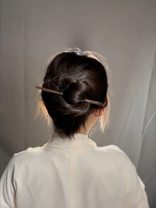 Trâm Cài Tóc Xoăn Bằng Gỗ Đào Đơn Giản Phong Cách Trung Hoa Cổ Điển Mới Cho Nữ Zhang Haipin