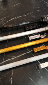 Rollet Garis Full Set Tutup Minimalis Kombinasi New Batang Gorden Polos Set