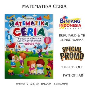 BUKU TK JUMBO - METEMATIKA CERIA UNTUK PAUD DAN TK FULL COLOUR