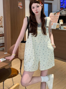 Quần Short in Họa Tiết Thời Trang Phong Cách Hàn Quốc Mùa Hè 2025 Cho Nữ Quần Dài Rộng Rãi Quần Short Thường Ngày Quần Dài Cao Vải Cotton