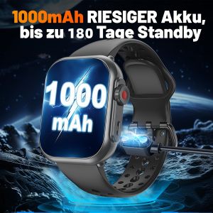 2025 New 1000mAh Battery AMOLED Smart Watch Ultra K62 Men Women Heart Rate 100+Sport HD Bluetooth Call IP67Waterproof SmartWatch