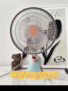 Desktop Clip Fan: A Mute Electric Rechargeable Mini Portable Office Table Fan