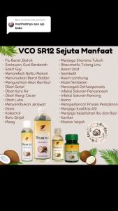 Emran VCO SR12 Minyak Kelapa Obat Gatal Gatal Biang Keringat Ruam Popok Bayi 100% Herbal BPOM - Cold Processed dengan Kandungan Vitamin A, D, E, K - 60ml, 100ml, 250ml