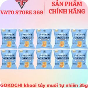 Bánh snack khoai tây GOKOCHI vị muối tự nhiên gói 35g