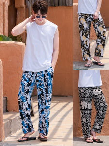 KASIHAN | Thin Cotton Blend Checkered Sleep Pants