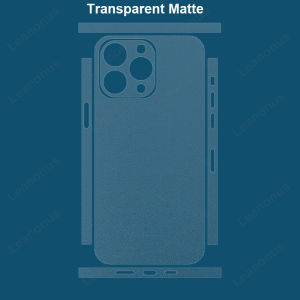 Transparent Clear Sticker for iPhone 12 13 14 15 16 17 Pro Max Back Screen Protector Film Cover 3M Frosted Wrap with Side Skin