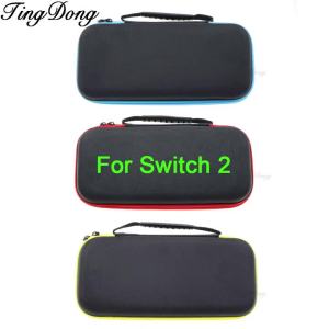 1PC Hard Shell Portable Carrying Case For Switch 2 Console Shockproof Anti-Scratch Travel Protective Bag & Game Card Storage