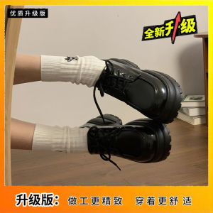 Flatform Lace-Up Thick Bottom Womens Shoes Retro Versatile British Style Spring New Arrival Comfortable Casual Fashion Sneakers