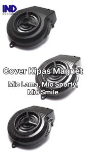 Cover Kipas Magnet Spiner Mio Lama Sporty Smile & Nouvo Old Penutup Tutup Tameng Pelindung Radiator Fan Hitam Polos Magnit Lubang Custom Bolong Untuk Spinner