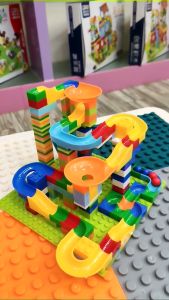 Jojotoy 340pcs Mainan Anak Building Balok Susun Track Slide Ball Marble Race Run Maze Block Track Slide Ball