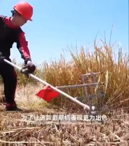 Grass Cutter 43cc Gasoline Brush Cutter Backpack 2 Stroke Heavy Duty Pemotong Rumput 割草机
