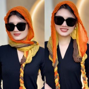 Khăn Choàng Lọn Tóc Nhiều Màu Mỏng Thời Trang Cho Nữ Khăn Quàng Cổ Du Lịch Chống Nắng Kiểu Dáng Đa Năng Phong Cách Hàn Quốc Mùa Xuân Hè