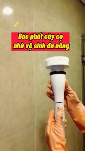 Chổi Điện Cọ Nhà Vệ Sinh Bồn Cầu Toa Let Đa Năng Không Dây JESOPB K129 4000 MAH- Hàng Chính Hãng