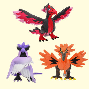 Pokemon Flying Spirit 30cm Galarian Form Zapdos/Articuno/Moltres Plush Doll Anime Game Stuffed Plush Animal Toys for Children Boys Girls Gift