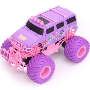 2.4G Remote Controlled Off-road Vehicle RC Car Pink Pickup Truck Electric Climbing Stunt Remote Control Toy For Children Party Girls Christmas Gift