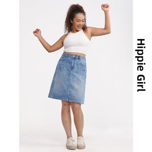HIPPIE MISS | Slim Fit Flared Mini Skirt