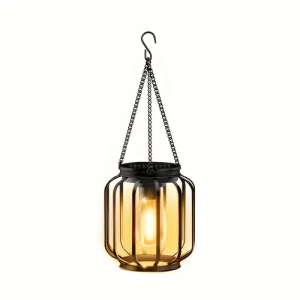 1/2pcs Solar Lantern Outdoor Light Metal Solar Hanging Light Brighter Hanging Solar Chandelier Courtyard Garden Decoratiot