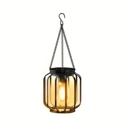1/2pcs Solar Lantern Outdoor Light Metal Solar Hanging Light Brighter Hanging Solar Chandelier Courtyard Garden Decoratiot