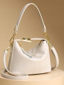 กระเป๋าหนังแท้ กระเป๋าสะพายไหล่ข้างเดียวสำหรับผู้หญิง กระเป๋าใส่ของแบบคล้องข้างแบบอเนกประสงค์ กระเป๋าใส่ของแบบอเนกประสงค์ขนาดเล็ก กระเป๋าสะพายข้างแบบลำลอง