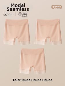 Anyoumian | High Waist Safety Pants Womens Modal Cotton No Roll Edge Pure Cotton Crotch Two-In-One Ladies Boxer Shorts Comfortable Underwear