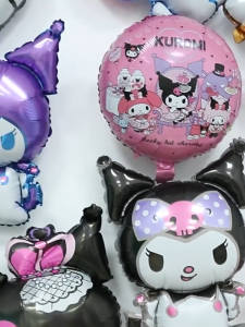 Belon Foil INS 圆形造型卡通气球 Cartoon Foil Balloon 玉桂狗库洛米美乐蒂生日宝宝派对装饰 Melody Party Decoration Kids Birthday