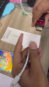 ( lightning to hdmi ของแท้) for Lightning to HDMI VGA Jack Audio TV Adapter Cable For iPhone X/8/7 Plus/6S for iPad