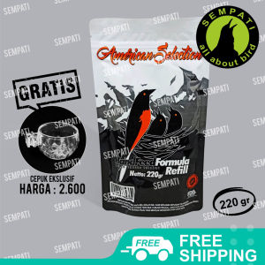 SEMPATI FREE GANTUNGAN BUAH Hand Feeding Lolohan American Selection 220gr Pakan Burung Murai Hand Feeding Lolohan American Selection PASHFFG+CN4