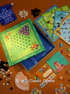 Board Game Mideer Classic Games 32 In 1 Cờ Vua Cờ Tướng Cờ Vây Đồ Chơi Trí Tuệ Cho Bé 3+