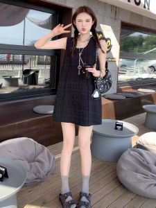 French Style Classic Style Sleeveless Dress Womens Summer New Arrival Fancy Dark Texture Jacquard Loose-Fitting Doll Skirt