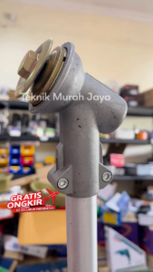 ASLI / ORI Kepala Stik Pemotong Rumput Segi 4 KOTAK ABU Gear Case Assy Mesin Potong Rumput Sumura Tesla Firman Tiger Suku Cadang Mesin Potong Rumput Gendong 2 Tak 2T Brush Cutter 328