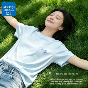 Jeanswest | Áo Thun Nữ Màu Xanh Lá Nhạt Thoáng Khí