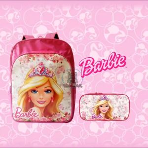 Tocotaz Tas Ransel Sekolah Anak Perempuan Barbie Terbaru Bonus Tempat Pensil