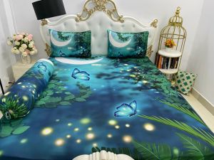 Bộ Drap gối Thun ( 4 món) thun Ý 5D Cao Cấp mát lạnh thấm hút tốt."